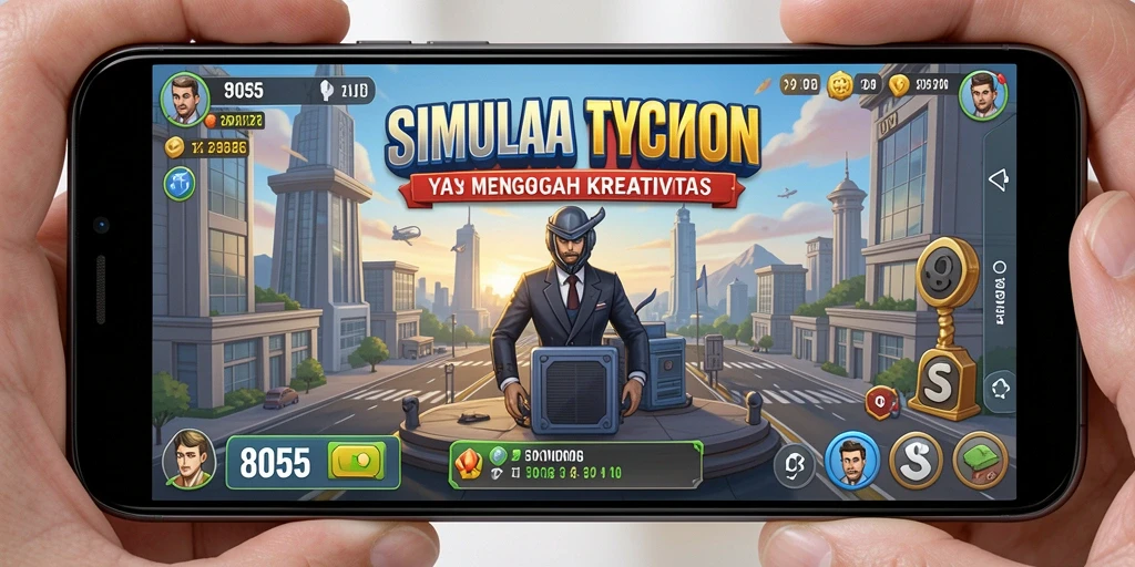 Tampilan gameplay 8055 yang menarik dan kreatif.