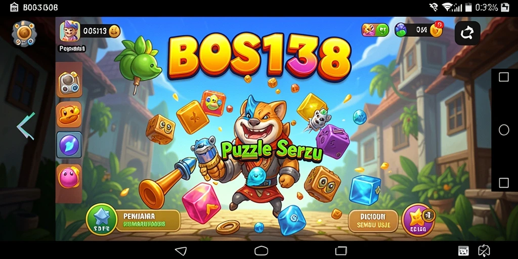 Tampilan gameplay pemain menyelesaikan puzzle di BOS138.