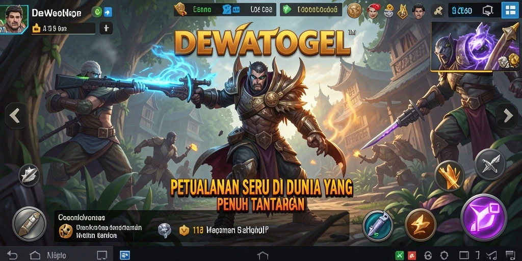 Gameplay mendebarkan dalam DEWATOGEL penuh dengan tantangan seru.