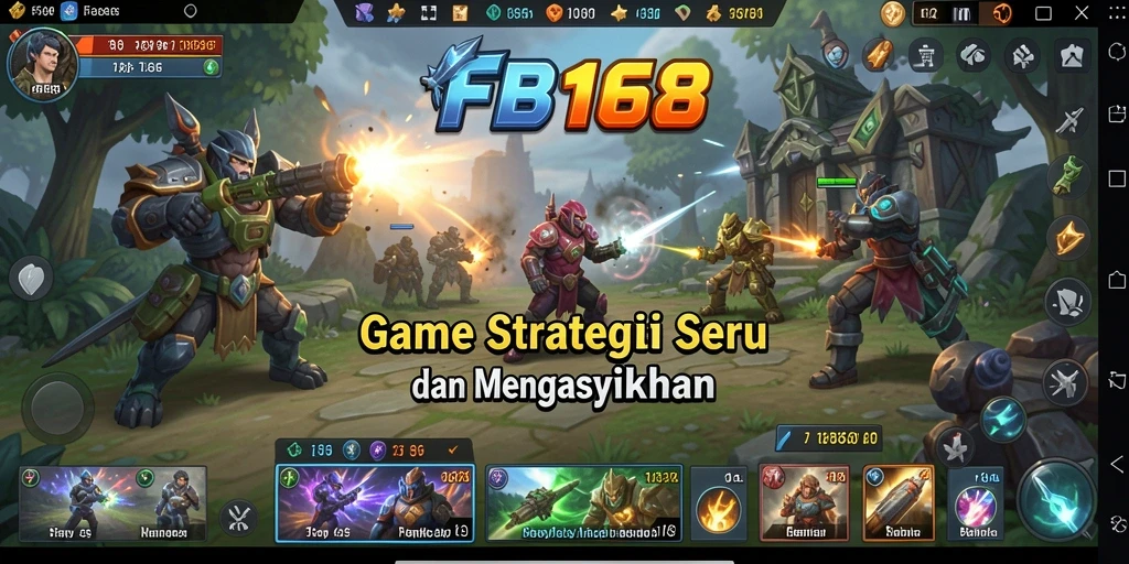 Tampilan gameplay FB168 yang menarik dan penuh strategi.