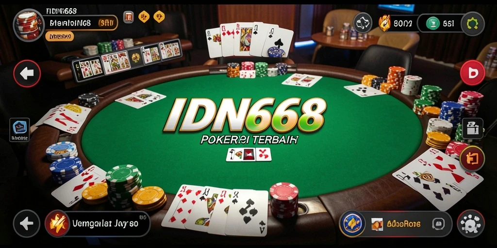 Tampilan gameplay menarik dari aplikasi Poker IDN668.