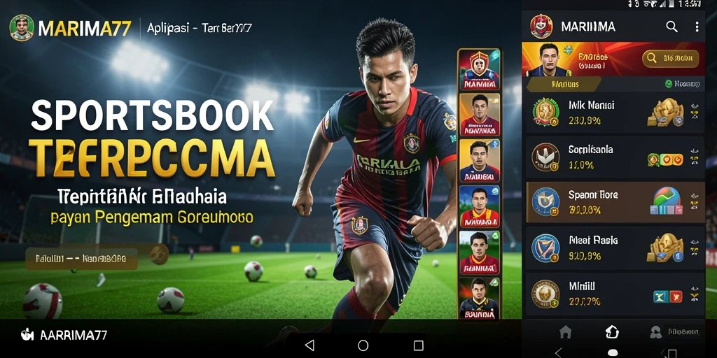 Tampilan utama gameplay aplikasi Sportsbook MARIMA77 yang menarik.