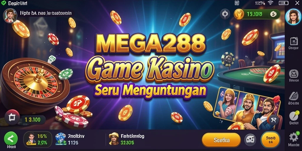 Tampilan menarik dari gameplay Kasino di MEGA288.