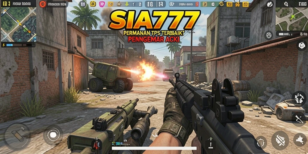 Tangkapan layar SIA777 menampilkan aksi intens dalam pertempuran TPS.
