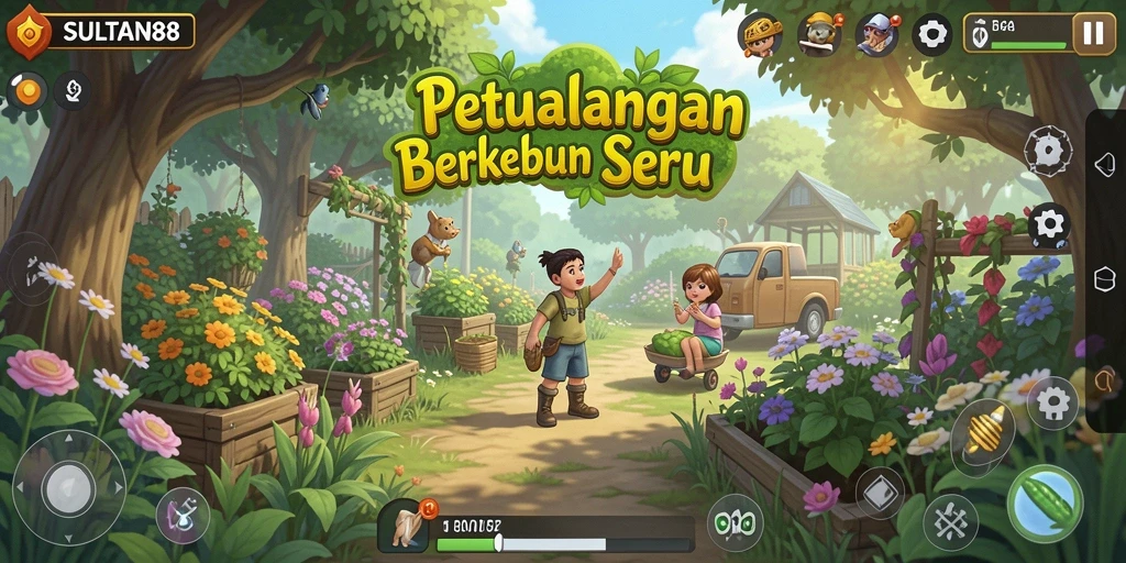 Tampilan seru saat berkebun di SULTAN88.
