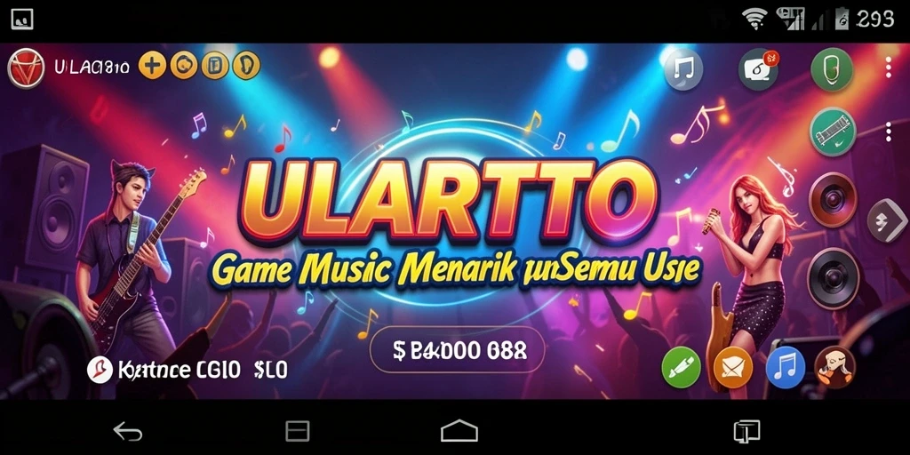 Screenshot ULARTOTO menampilkan gameplay seru dengan berbagai pilihan musik.