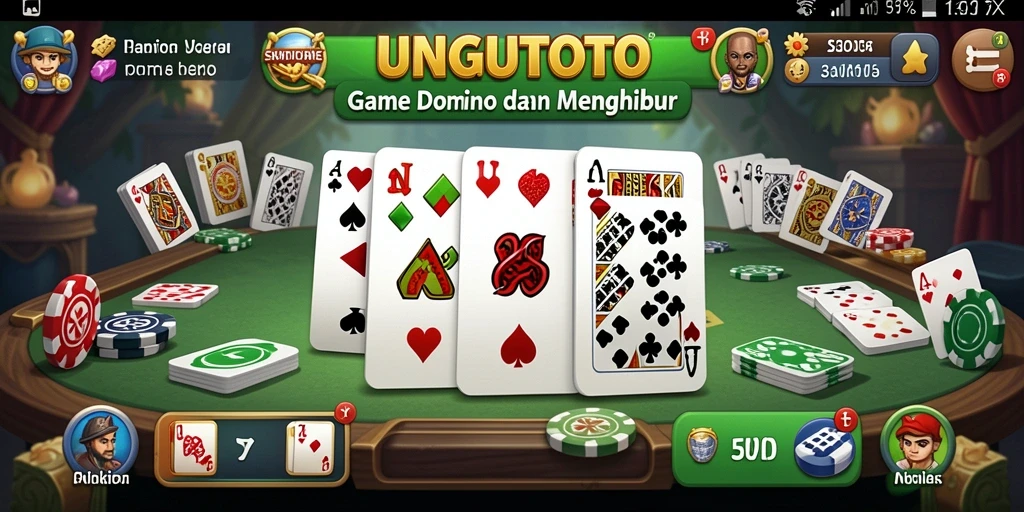 Tampilan gameplay UNGUTOTO dengan semua fitur yang menarik.