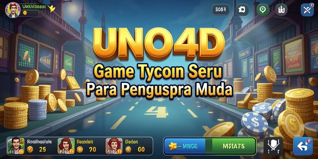 Tampilan gameplay menarik UNO4D dengan elemen Tycoon yang menyenangkan.